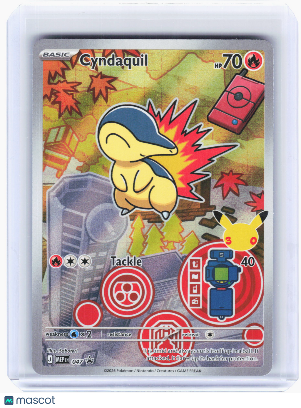 2026 Pokemon—Cyndaquil #047 Mega Evolution Promo—Black Star Promo Holo