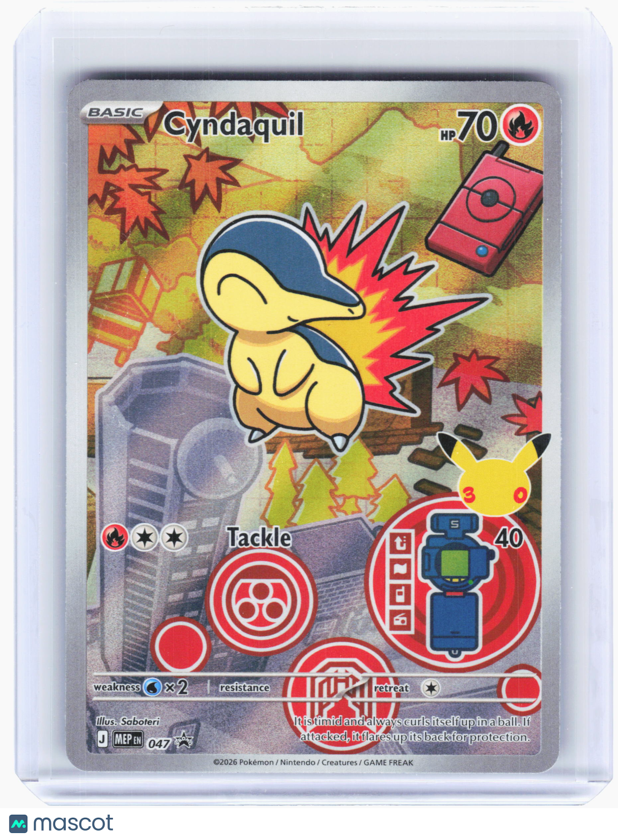 2026 Pokemon—Cyndaquil #047 Mega Evolution Promo—Black Star Promo Holo