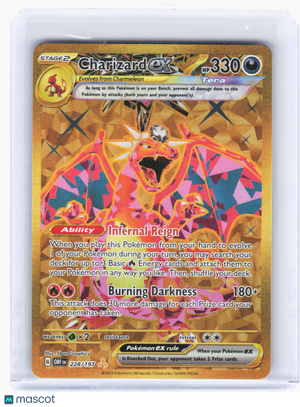 2023 Pokemon—Charizard ex #228 Obsidian Flames—Hyper Rare Holo