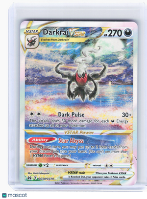 2023 Pokemon—Darkrai VSTAR #GG50 Crown Zenith: Galarian Gallery—Ultra Rare Holo