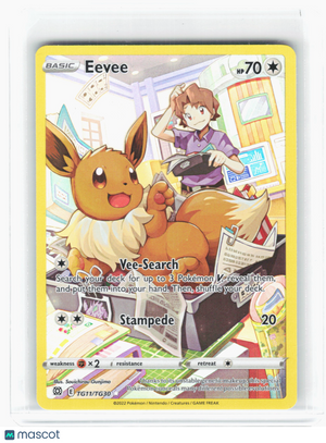 2022 Pokemon—Eevee #TG11 Brilliant Stars Trainer Gallery—Ultra Rare Holo