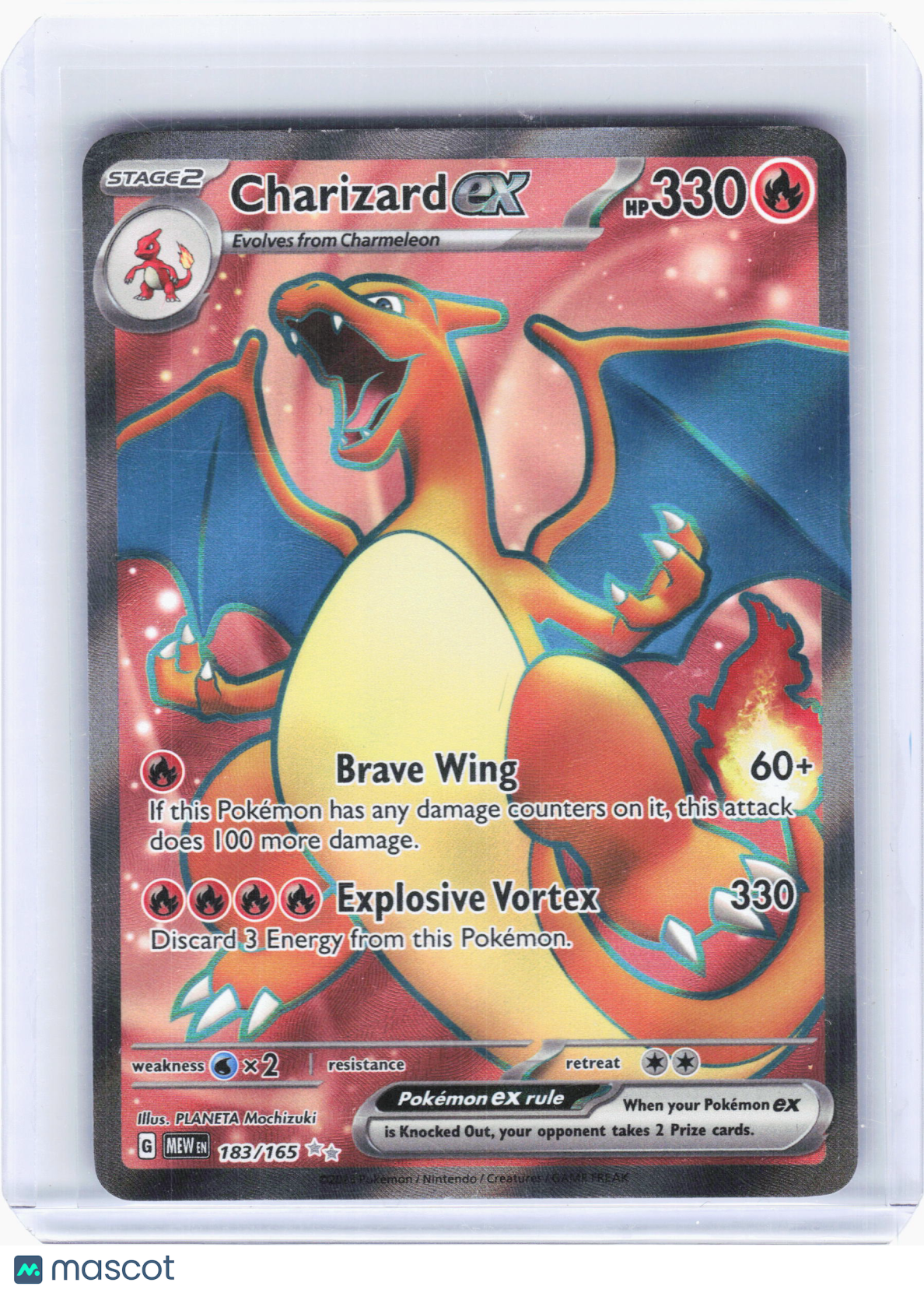 2023 Pokemon—Charizard ex #183 Scarlet & Violet 151—Ultra Rare Holo