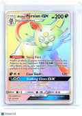 2019 Pokemon—Alolan Persian GX #257/236 Cosmic Eclipse—Rainbow Rare Holo