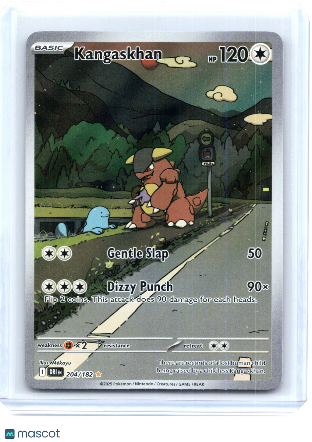 2025 Pokemon—Kangaskhan #204/182 Destined Rivals—Illustration Rare Holo