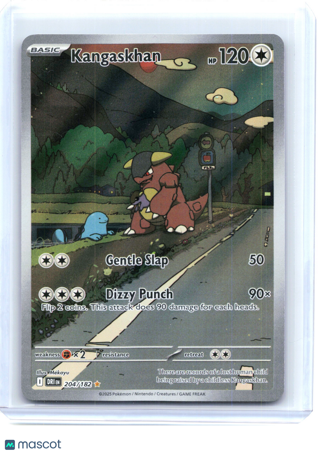 2025 Pokemon—Kangaskhan #204/182 Destined Rivals—Illustration Rare Holo