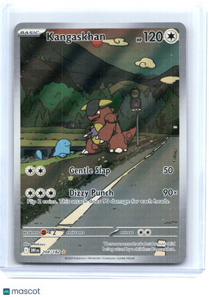 2025 Pokemon—Kangaskhan #204/182 Destined Rivals—Illustration Rare Holo