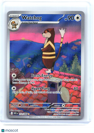 2025 Pokemon—Watchog 153/086 White Flare—Illustration Rare Holo [Lightly Played]