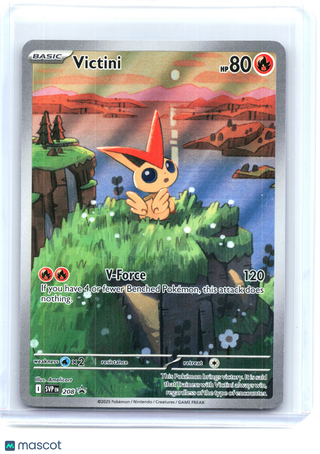 2025 Victini #208 Scarlet & Violet Promo Cards—Black Star Promo Holo [LP]