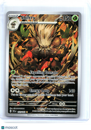 2024 Shiftry #163/162 Temporal Forces—Illustration Rare Holo [Lightly Played]