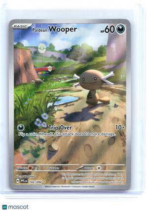 2025 Paldean Wooper #102/094 Phantasmal Flames—Illustration Rare Holo [LP]