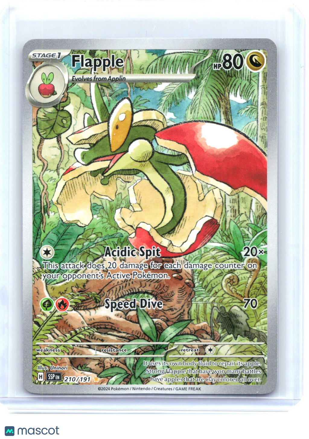 2024 Flapple #210/191 Surging Sparks—Illustration Rare Holo [Lightly Played]
