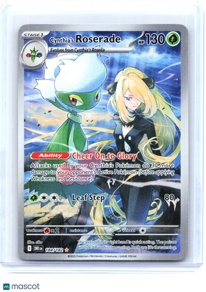 2025 Cynthia's Roserade #184/182 Destined Rivals—Illustration Rare Holo [LP]