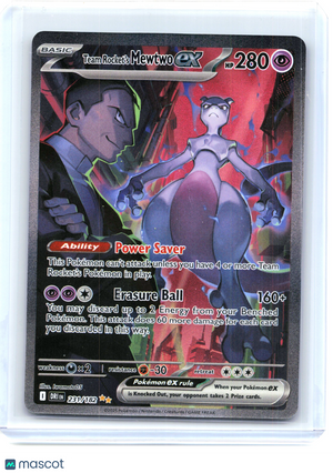 2025 Team Rocket's Mewtwo ex #231/182 Destined Rivals—Special Illustration Rare