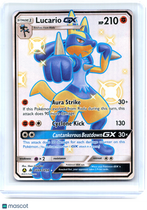 2019 Pokemon—Lucario GX #SV64/SV94 Hidden Fates: Shiny Vault—Shiny Holo Rare