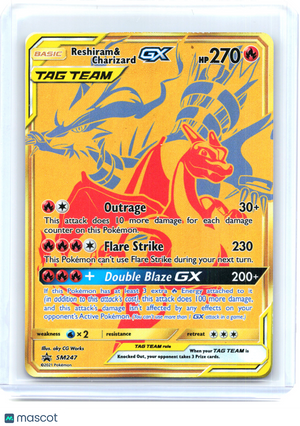 2021 Reshiram & Charizard GX #SM247 SM Promos—Black Star Promo Holo [LP]