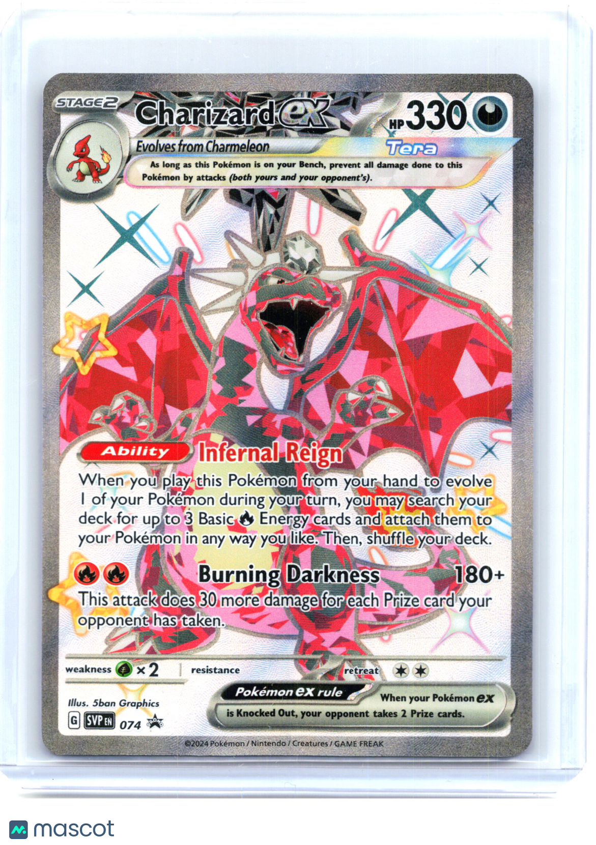2024 Charizard ex #074 Scarlet & Violet Promo Cards—Black Star Promo Holo [MP]