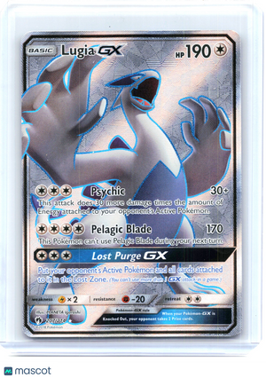 2018 Pokemon—Lugia GX #207/214 Lost Thunder—Ultra Rare Holo [Damaged]