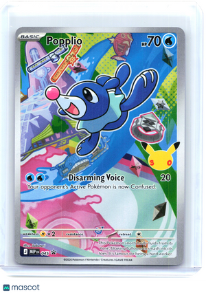 2026 Pokemon—Popplio #045 Mega Evolution Promo—Black Star Promo Holo