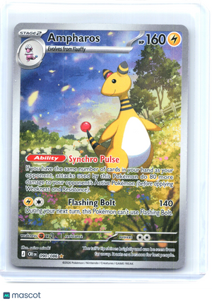 2026 Pokemon—Ampharos #090/086 Chaos Rising—Illustration Rare Holo