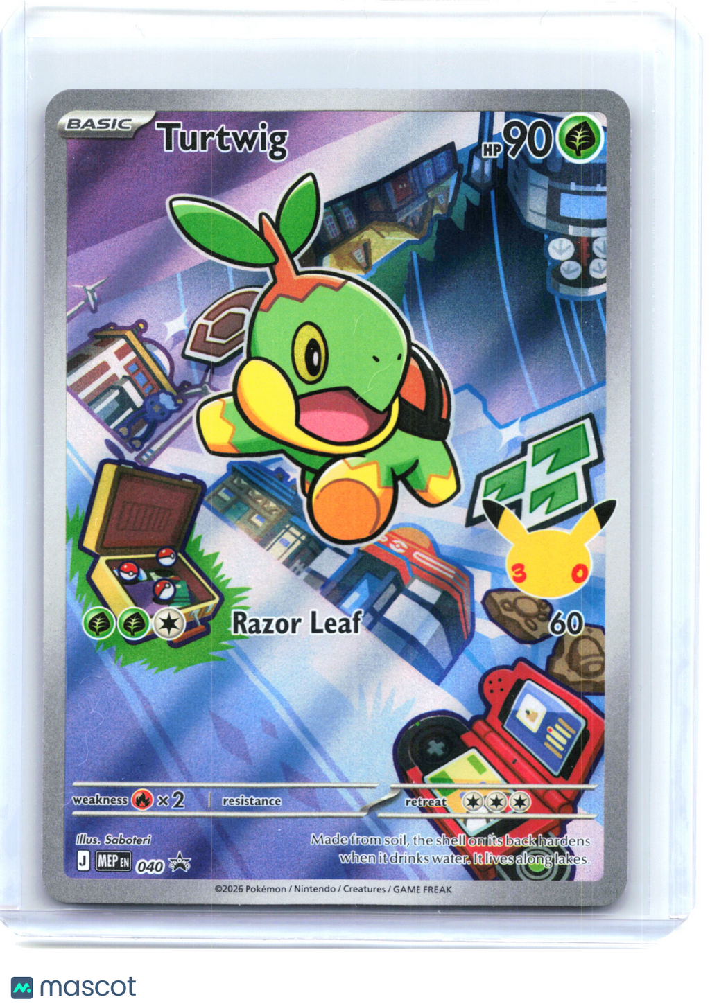 2026 Pokemon—Turtwig #040 Mega Evolution Promo—Black Star Promo Holo