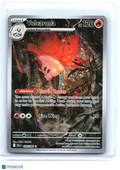 2025 Pokemon—Volcarona #100/086 Black Bolt—Illustration Rare Holo