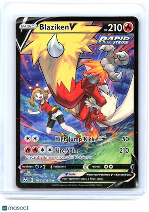 2022 Blaziken V #TG14/TG30 Silver Tempest Trainer Gallery—Ultra Rare Holo