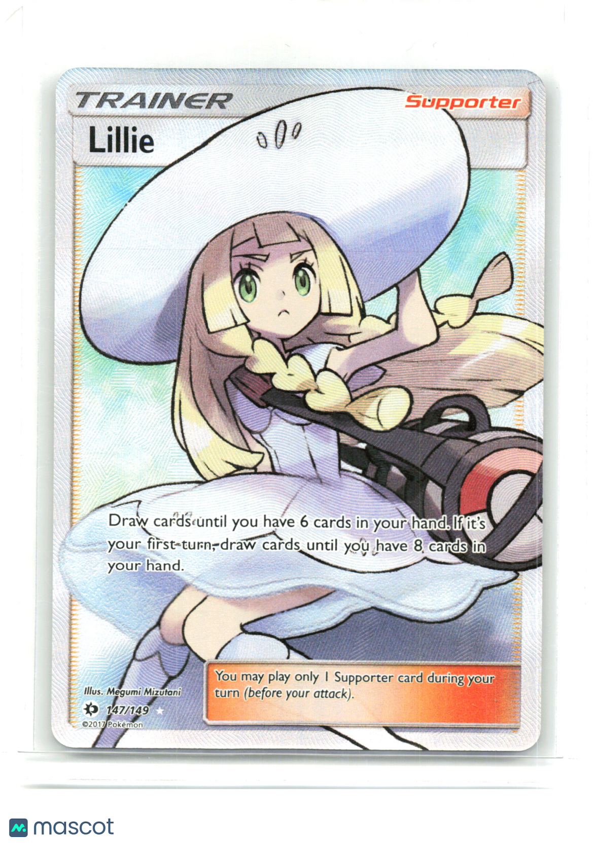 2017 Pokemon—Lillie #147/149 SM Base Set—Ultra Rare Holo