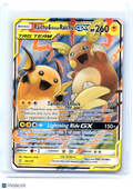 2019 Pokemon—Raichu & Alolan Raichu GX #54/236 Unified Minds—Ultra Rare Holo