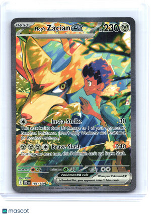 2025 Hop's Zacian ex #186/159 Journey Together—Special Illustration Rare Holo