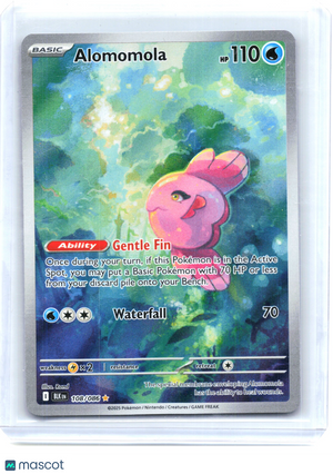2025 Pokemon—Alomomola #108/086 Black Bolt—Illustration Rare Holo