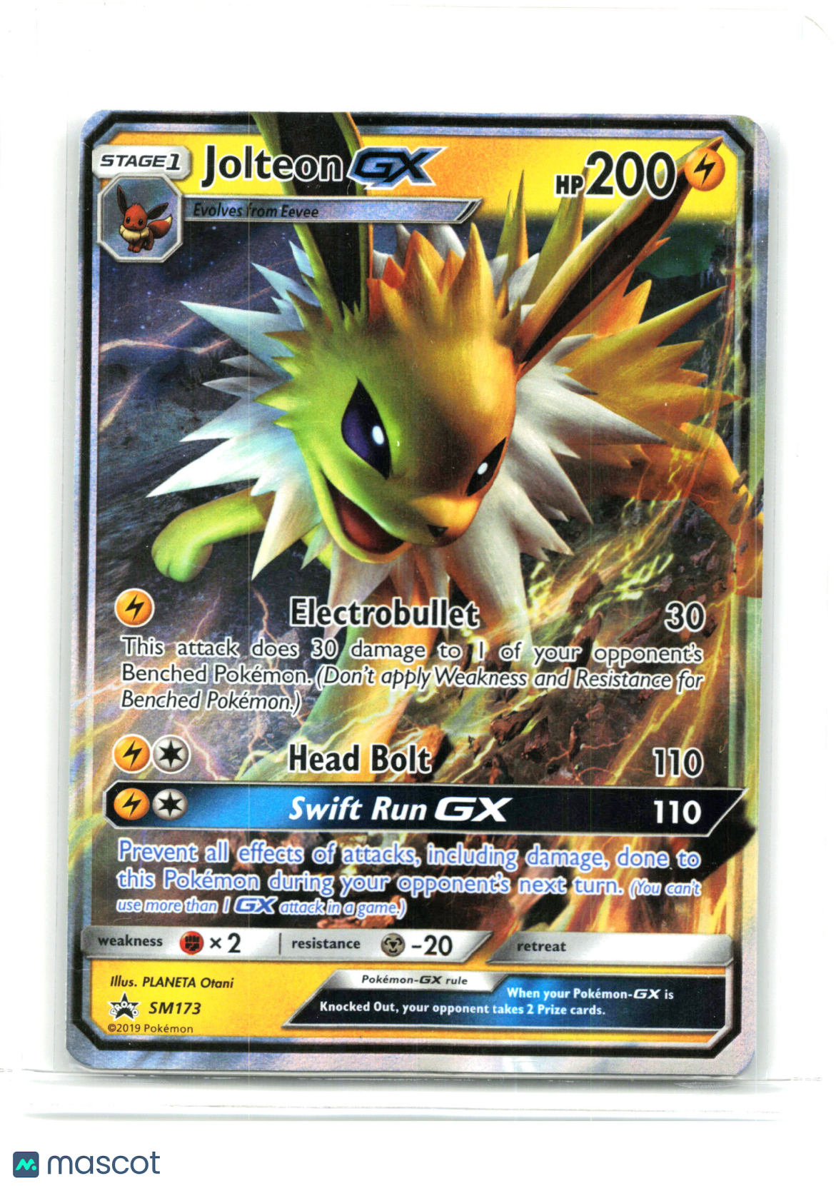 2019 Pokemon—Jolteon GX #SM173 SM Promos—Black Star Promo Holo