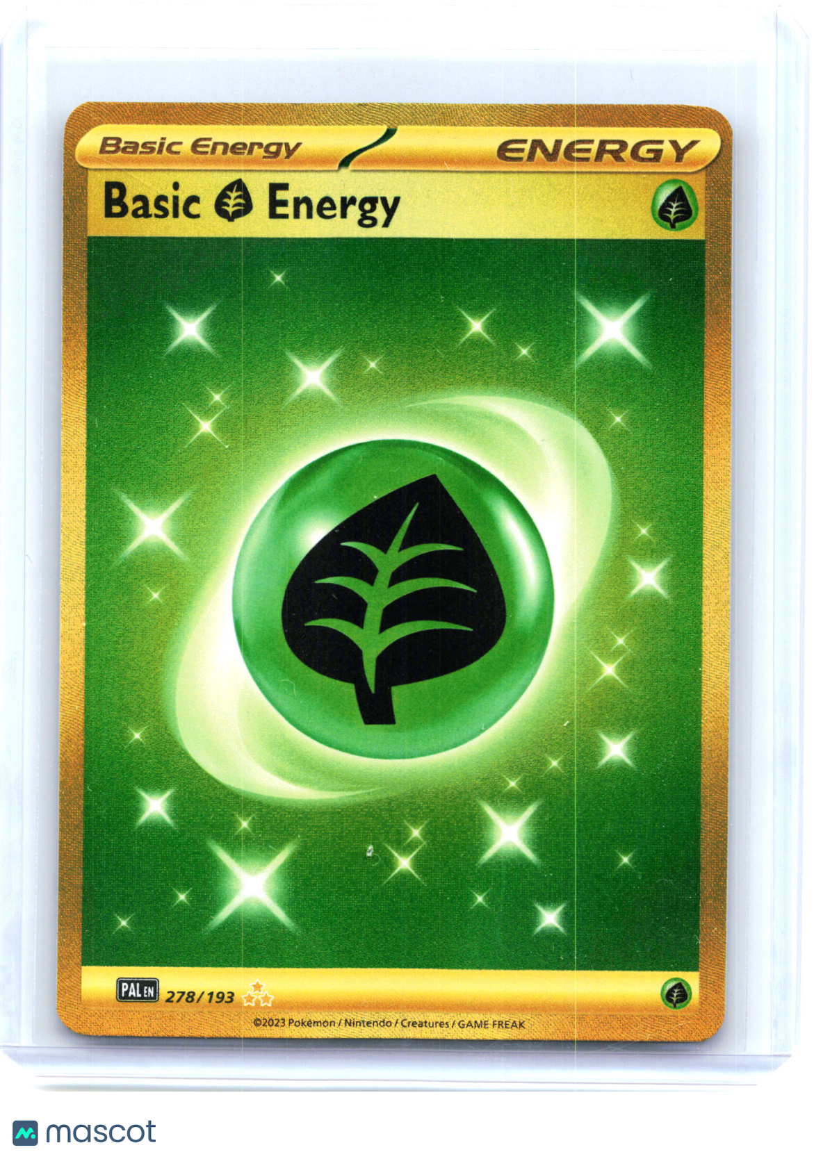 2023 Basic Grass Energy #278/193 Paldea Evolved—Hyper Rare Holo [Lightly Played]
