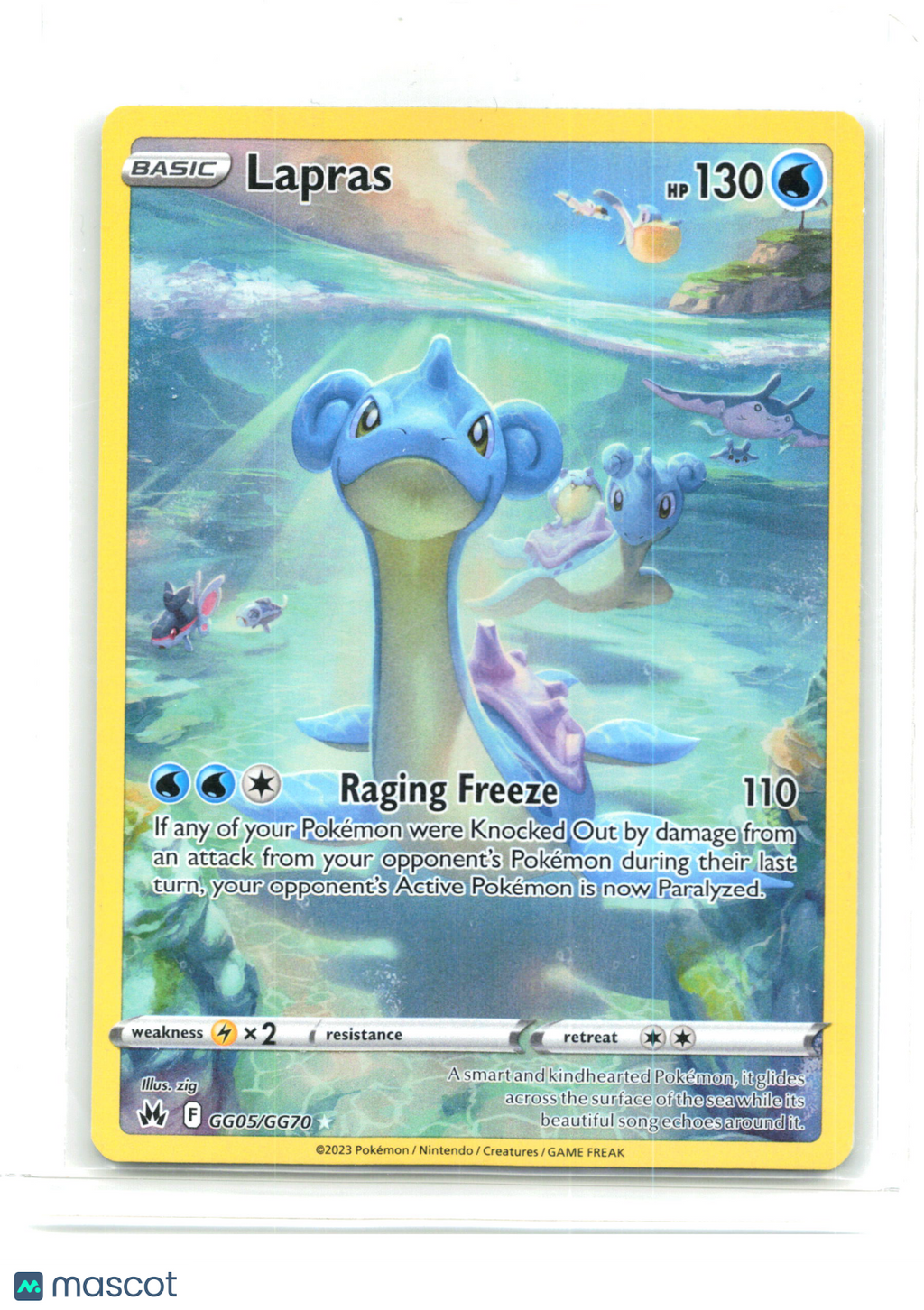 2023 Lapras #GG05/GG70 Crown Zenith: Galarian Gallery—Ultra Rare Holo [LP]