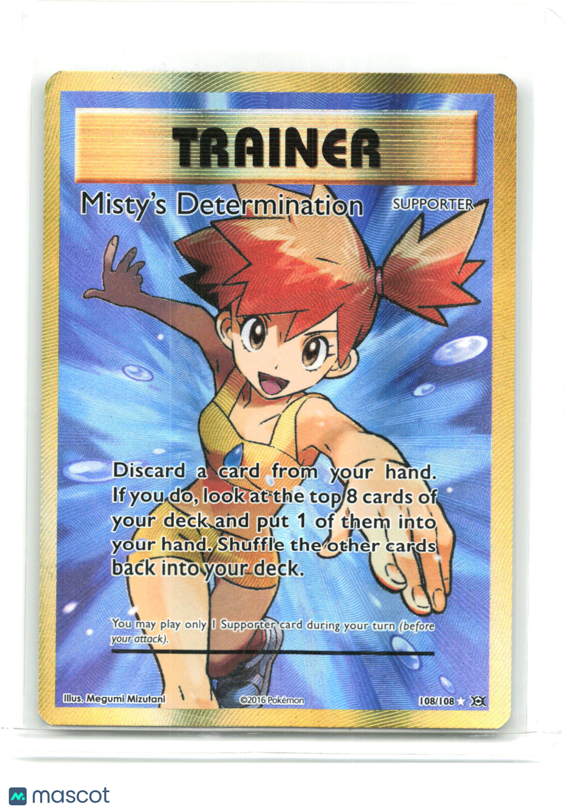 2016 Misty's Determination #108/108 Evolutions—Ultra Rare Holo [Lightly Played]