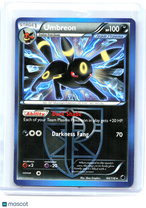 2013 Pokemon—Umbreon #064/116 Deck Exclusives—Rare Non-Holo [Lightly Played]