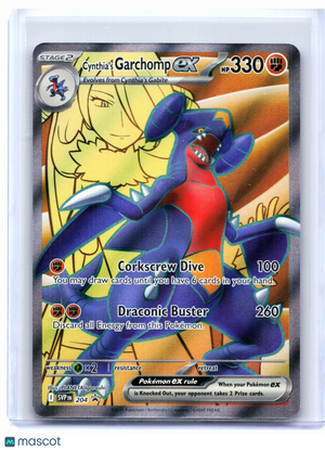 2025 Pokemon—Cynthia's Garchomp ex #204 Scarlet & Violet Promo—Black Star Promo