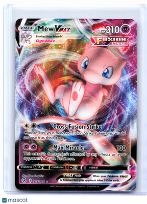 2021 Pokemon—Mew VMAX #114/264 Fusion Strike—Ultra Rare Holo