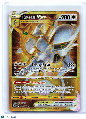 2022 Pokemon—Arceus VSTAR #184/172 Brilliant Stars—Secret Rare Holo