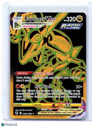 2022 Pokemon—Rayquaza VMAX #TG29/TG30 Silver Tempest Trainer Gallery—Secret Rare