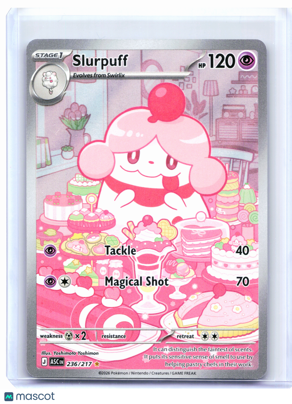 2026 Pokemon—Slurpuff #236/217 Ascended Heroes—Illustration Rare Holo