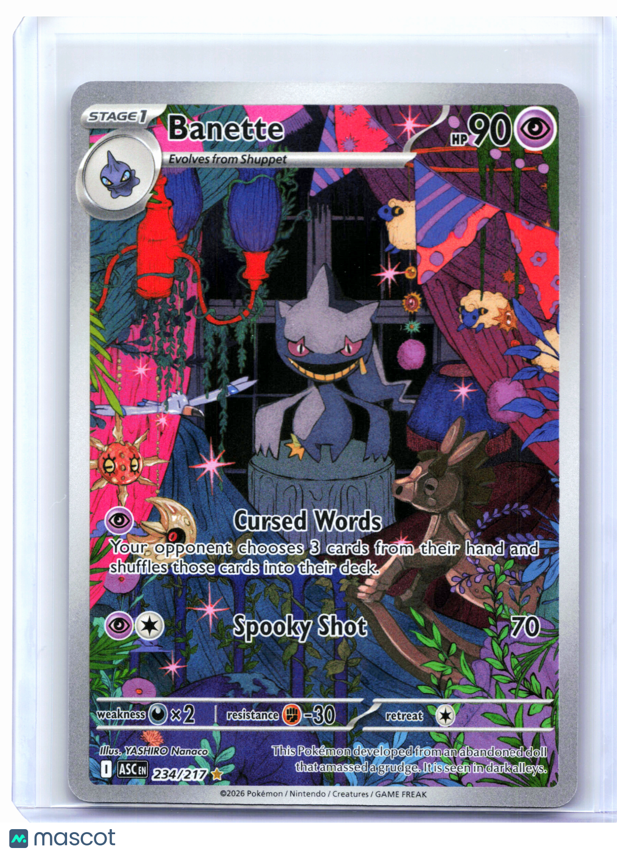 2026 Pokemon—Banette #234/217 Ascended Heroes—Illustration Rare Holo