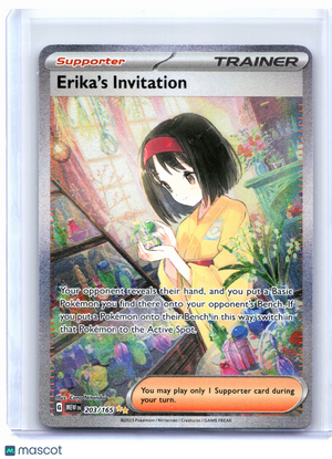 2023 Pokemon—Erika's Invitation #203/165 Scarlet & Violet 151—SIR Holo
