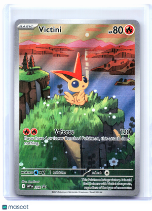 2025 Pokemon—Victini #208 Scarlet & Violet Promo—Black Star Promo Holo [LP]