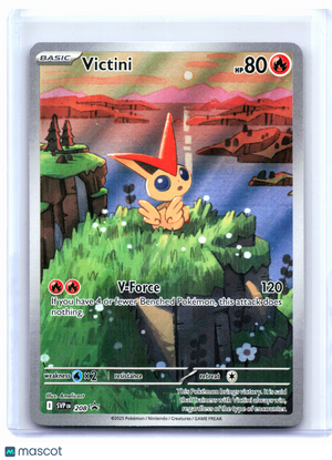2025 Pokemon—Victini #208 Scarlet & Violet Promo—Black Star Promo Holo [LP]