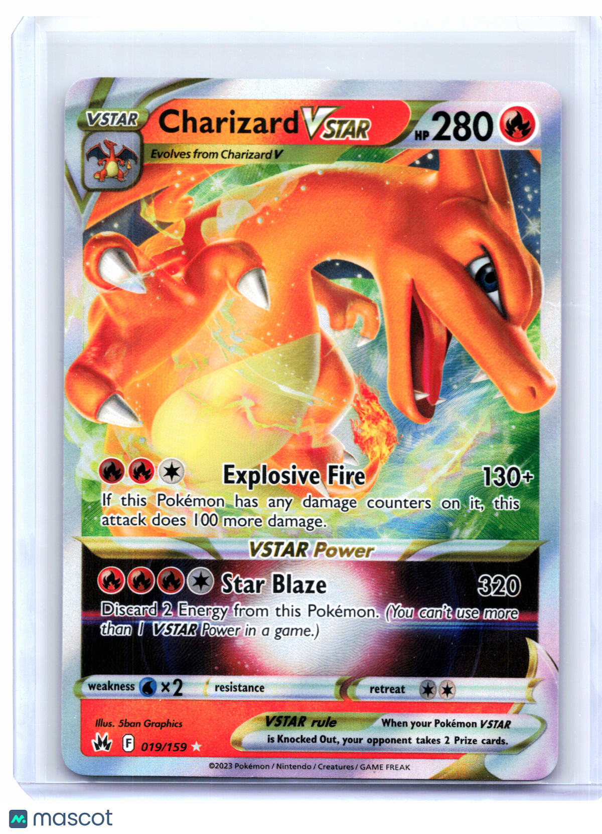 2023 Pokemon—Charizard VSTAR #019/159 Crown Zenith—Ultra Rare [Lightly Played]
