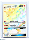 2017 Pokemon—Incineroar GX #147/145 Guardians Rising—Secret Rare Rainbow [LP]