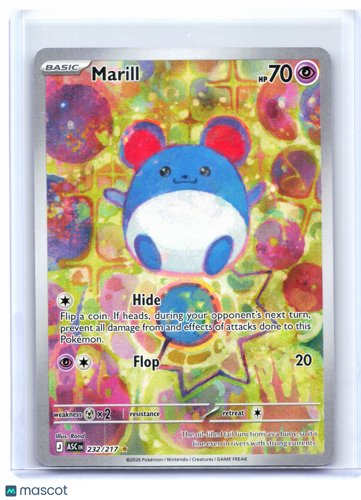 2026 Pokemon—Marill #232/217 Ascended Heroes—Illustration Rare [Lightly Played]