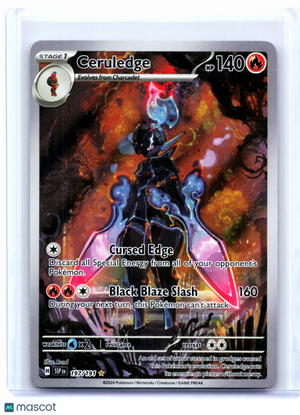 2024 Pokemon—Ceruledge #197/191 Surging Sparks—Illustration Rare Holo [LP]