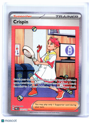 2025 Pokemon—Crispin #171/131 Prismatic Evolutions—SIR Holo [Lightly Played]