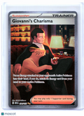 2023 Pokemon—Giovanni's Charisma #204/165 Scarlet & Violet 151—SIR Holo [LP]
